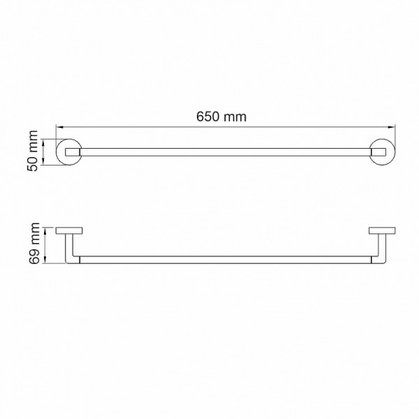 Полотенцедержатель WasserKRAFT Asphe (K-77730)