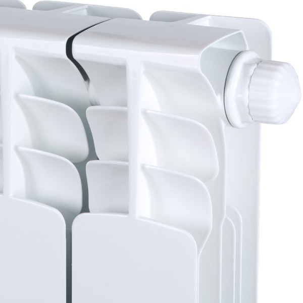 Радиатор биметаллический Stout Space 500 13 секций (нижнее правое подключение RAL9016) (SRB-0320-050013)