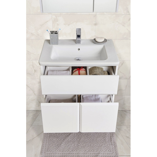 Тумба подвесная Roca Up 77,7x40,2x55,5 белый глянцевый (ZRU9303012)