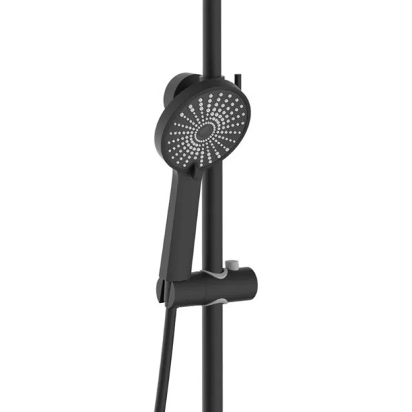 Душевая система с изливом Rea Marco Black mat (REA-P8545)