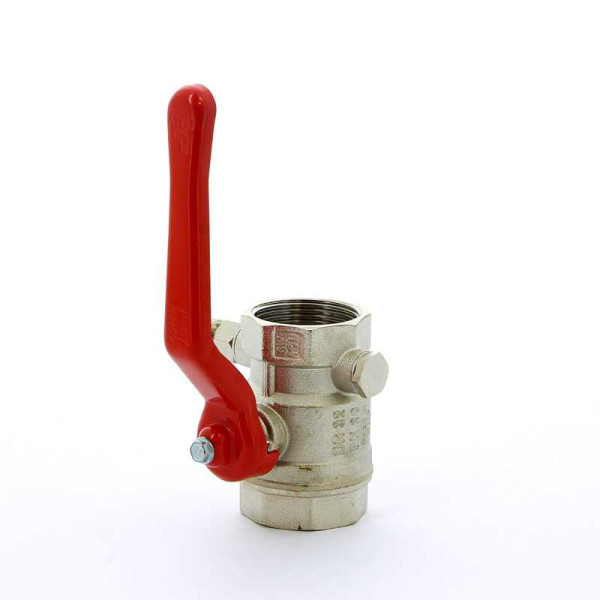 Кран Itap 1 1/4" ВВ шаровый (спускной клапан, красная ручка) (1150114)