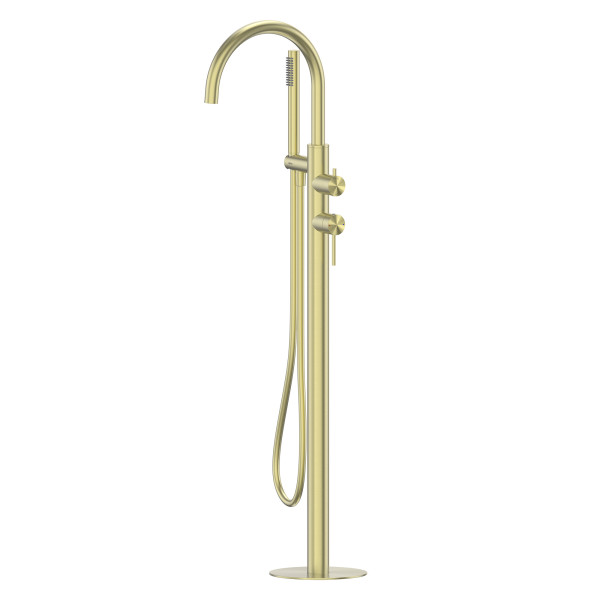 Смеситель напольный Abber Wasser Kreis 316 золото брашированное (AF8115BG)