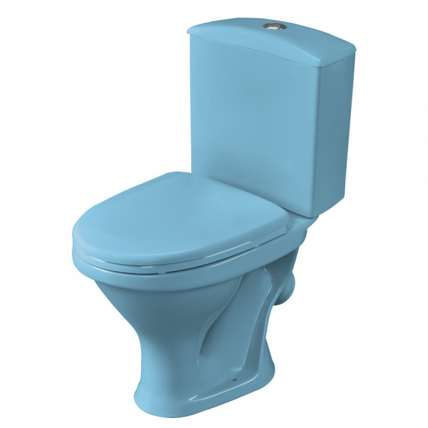 Унитаз-компакт Santeri Вест голубой 375x626x780 с сиденьем полипропилен голубой (1.P201.8.S06.00B.F)