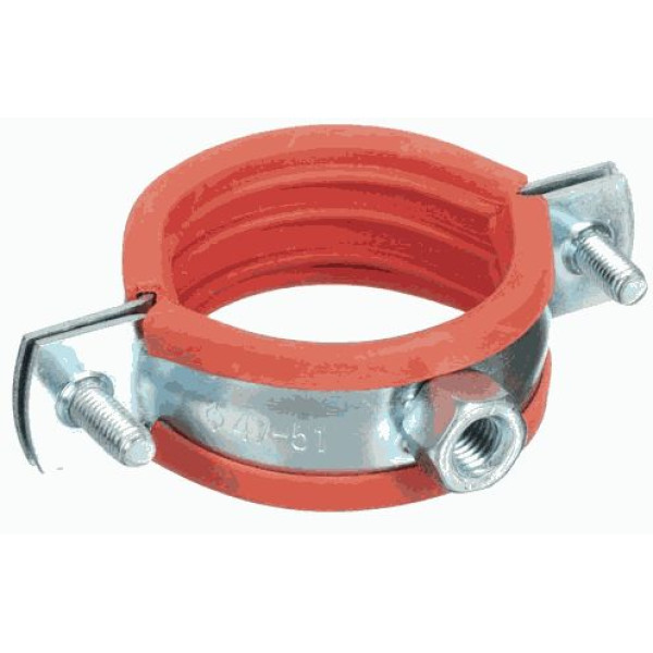 Хомут усиленный оцинкованный 3/4" (26-30 мм.) с резиновым уплотнением TeRma Heavy (гайка М8) (24302) Хомут усиленный оцинкованный 3/4" (26-30 мм.) с резиновым уплотнением TeRma Heavy (гайка М8) (24302)