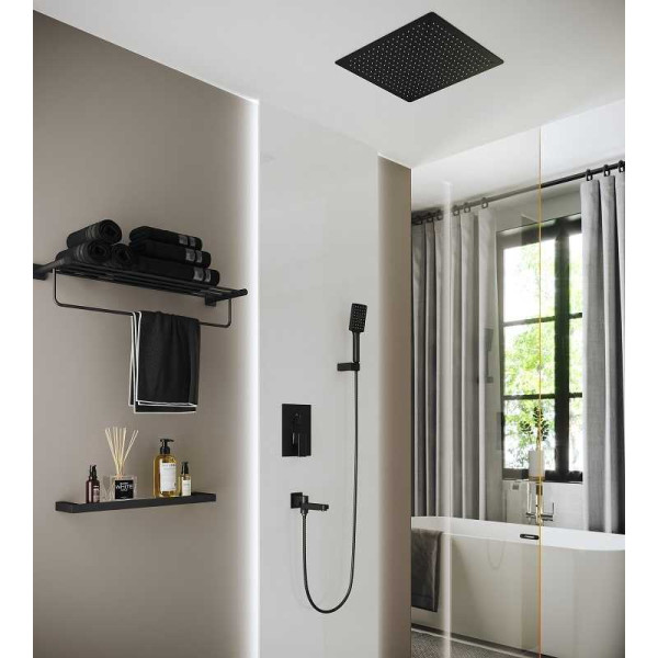 Душевая система Timo Selene черная внеш.часть внутр.часть (SX-2039/03SM)