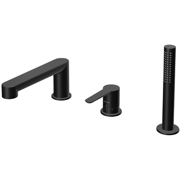 Смеситель для ванны и душа Ravak каскадный PU 026.20 черный (X070186)