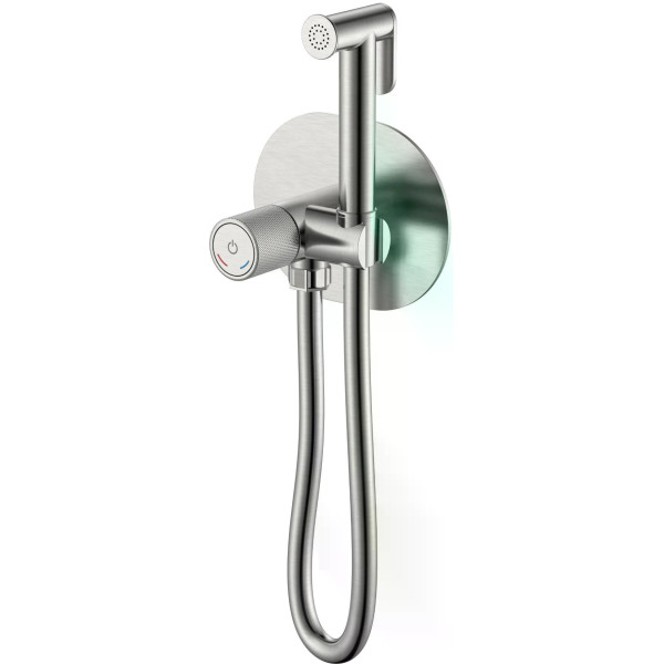 Смеситель с гигиеническим душем Boheme TECH NB (никель) (157-NB)