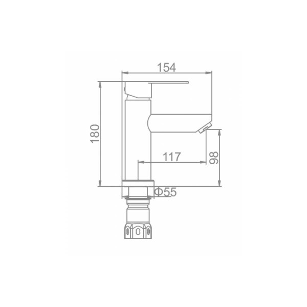 Смеситель для раковины Ledeme хром (L71003) Смеситель для раковины Ledeme хром (L71003)