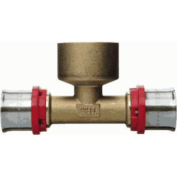 Тройник 32*1"В*32 TeRma (пресс, латунь) (02514)