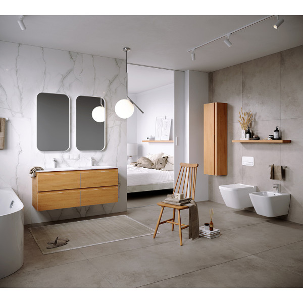 Пенал подвесной Aqwella Accent 350x300x1400 дуб золотой (ACC0535DZ) Пенал подвесной Aqwella Accent 350x300x1400 дуб золотой (ACC0535DZ)