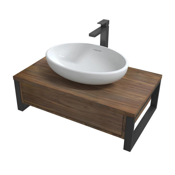 Тумба подвесная 1Marka Grundge Loft 800x480x255 орех (Ц0000031987)