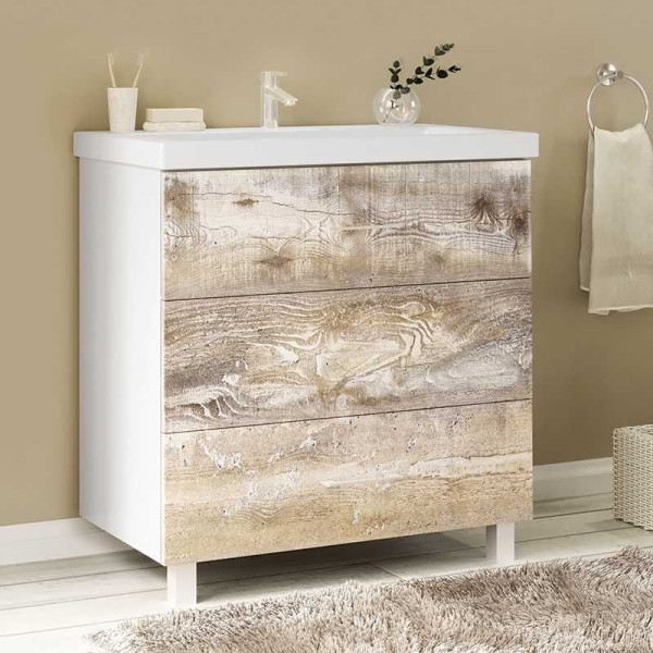 Тумба напольная Marka One Push 700*450*750 бетон (У69539)