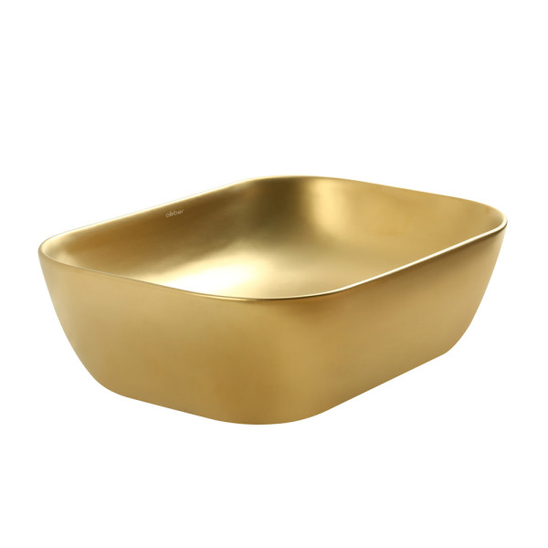 Раковина накладная Rechteck (золото матовое)