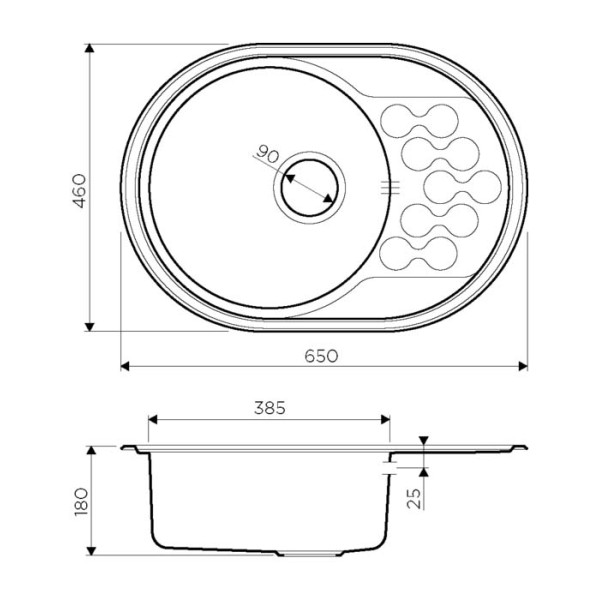 Мойка для кухни врезная Omoikiri Kasumigaura 65-IN 650x460 нержавеющая сталь (4993727) Мойка для кухни врезная Omoikiri Kasumigaura 65-IN 650x460 нержавеющая сталь (4993727)