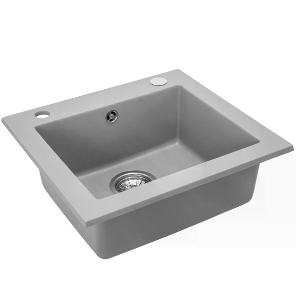 Мойка для кухни Rea west grey гранит 48,5x44x17 серая (ZLE-00122)