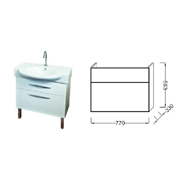 Тумба напольная Jacob Delafon Presqu`ile 770х535х338 белый лак (EB927-J5) Тумба напольная Jacob Delafon Presqu`ile 770х535х338 белый лак (EB927-J5)