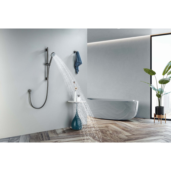 Душевой гарнитур Aquatek 3jet 65 см шлифованный черный хром (AQ2017BGM)