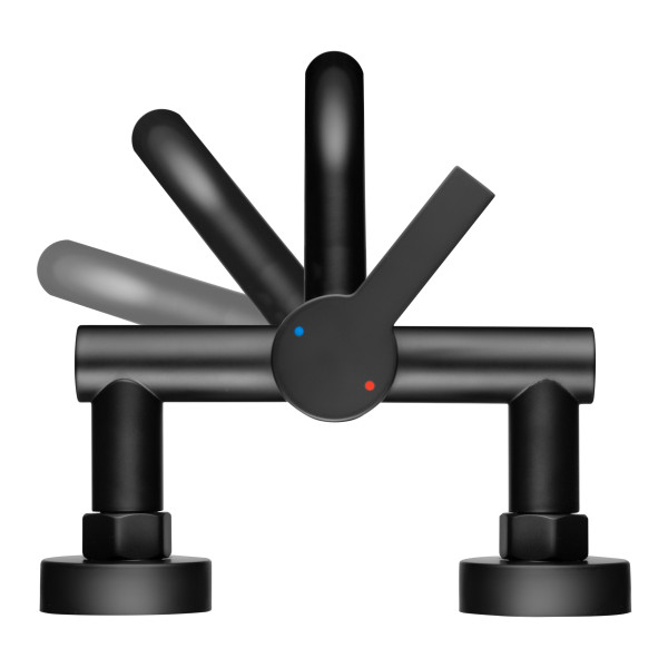 Смеситель для ванны Swedbe Diana с повортн.изливом черный (1030B) Смеситель для ванны Swedbe Diana с повортн.изливом черный (1030B)