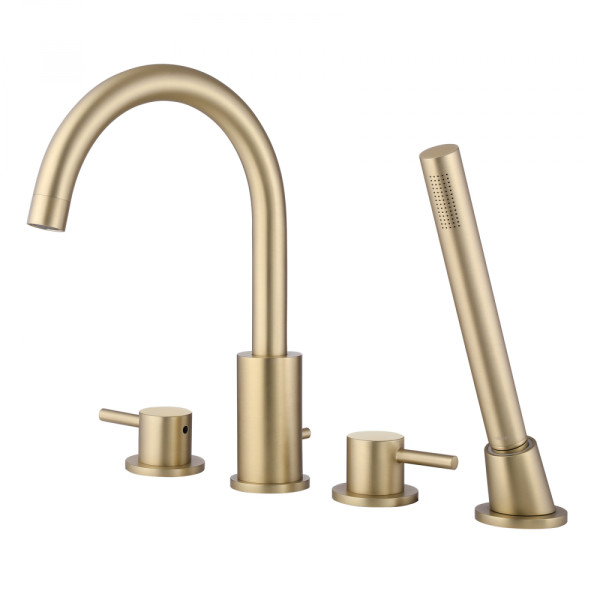 Смеситель для ванны и душа Abber Wasser Kreis Золотой (AF8113G) Смеситель для ванны и душа Abber Wasser Kreis Золотой (AF8113G)