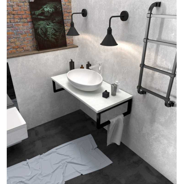 Столешница 1Marka Grunge Loft 900*480*255 бетон светлый (У85840) Столешница 1Marka Grunge Loft 900*480*255 бетон светлый (У85840)