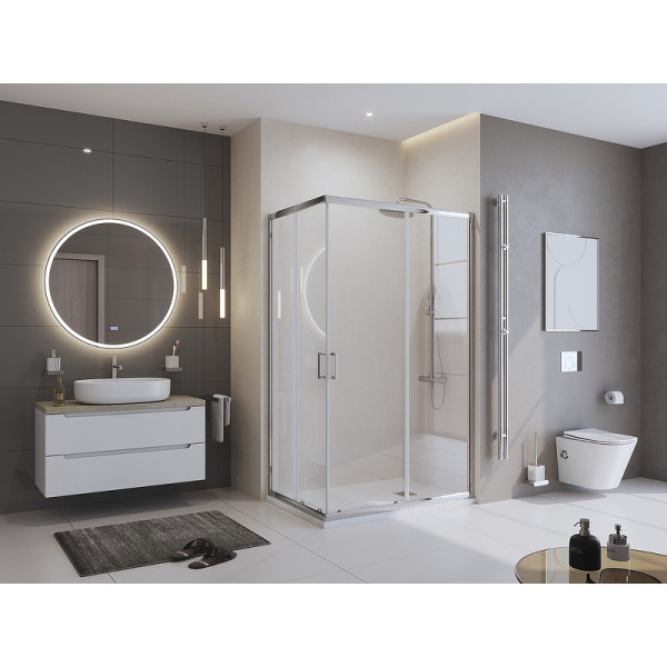 Душевой поддон BelBagno Uno 120x80x3,5 белый (TRAY-MR-UNO-AH-120/80-3,5-W-CR)