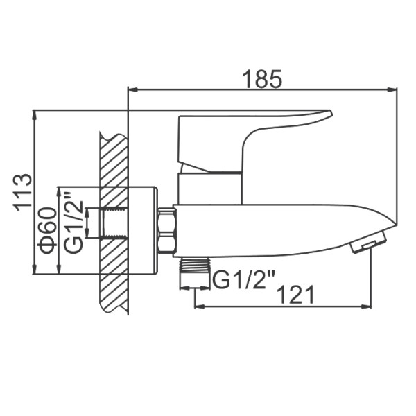Смеситель для ванны и душа Ledeme с душевым гарнитуром (L3234) Смеситель для ванны и душа Ledeme с душевым гарнитуром (L3234)