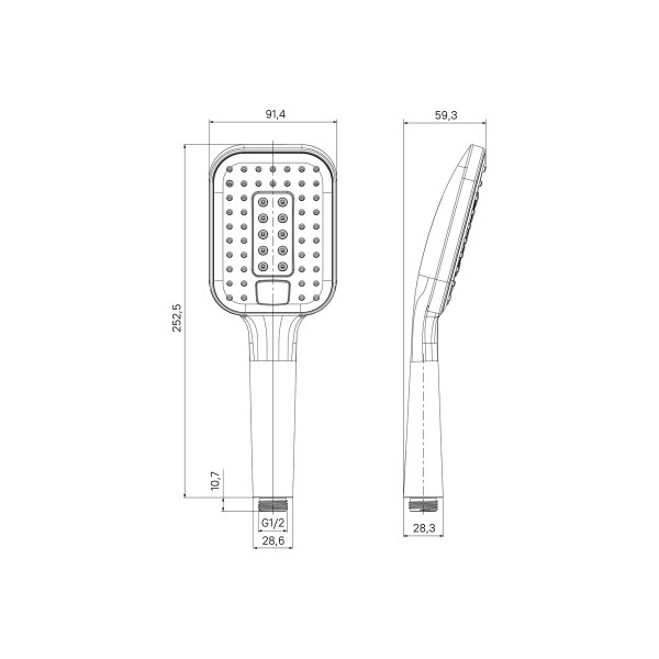 Душевая лейка Milardo Ideal Spa черная (ILS3FBSM18)