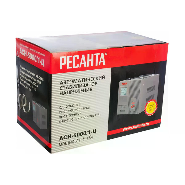 Стабилизатор напряжения Ресанта АСН-5000/1-Ц (63/6/6)