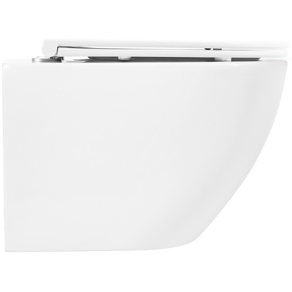 Унитаз подвесной BelBagno Sfera-R безободковый (BB046CHR/BB870SC) Унитаз подвесной BelBagno Sfera-R безободковый (BB046CHR/BB870SC)