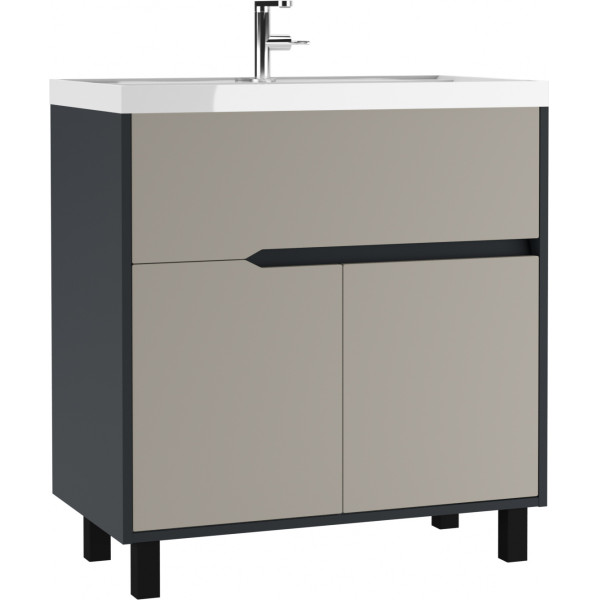 Тумба напольная Classica 80 Karat Серый тауп В1 Домино (DK3213T) Тумба напольная Classica 80 Karat Серый тауп В1 Домино (DK3213T)