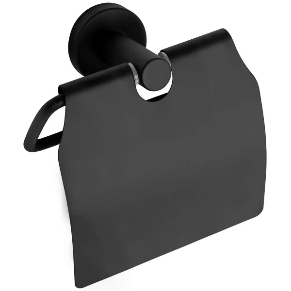 Держатель туалетной бумаги с крышкой Rea 322213B Black mat черный матовый (REA-77002) Держатель туалетной бумаги с крышкой Rea 322213B Black mat черный матовый (REA-77002)