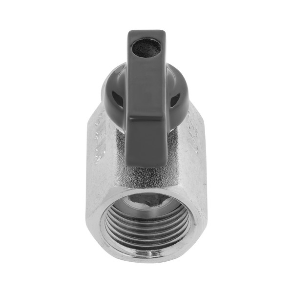 Кран 1/2" ВН шаровый мини Vieir (чёрный флажок) (VR171) Кран 1/2" ВН шаровый мини Vieir (чёрный флажок) (VR171)