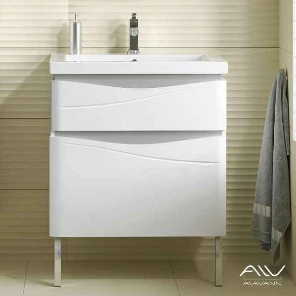 Тумба напольная Alavann Silvia 70 (белая)