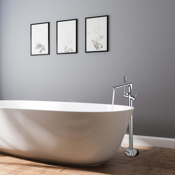 Смеситель напольный Aquatek Ника хром (AQ1845CR)