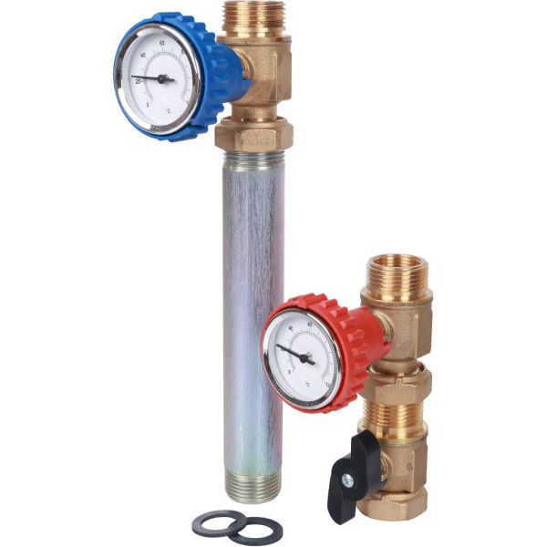 Насосная группа Stout 3/4" (с прямым контуром, без насоса в теплоизоляции) (SDG-0001-002001)