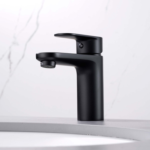 Смеситель для раковины Aquatek Ника черный матовый (AQ1810MB) Смеситель для раковины Aquatek Ника черный матовый (AQ1810MB)