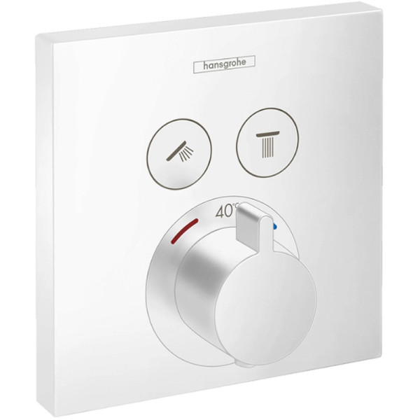 Смеситель для душа Hansgrohe Select с термостатом белый (15763700)
