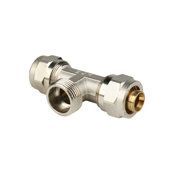 Тройник 20*3/4"Н*20 Stout (обжим) SFS-0011-003420 Тройник 20*3/4"Н*20 Stout (обжим) SFS-0011-003420