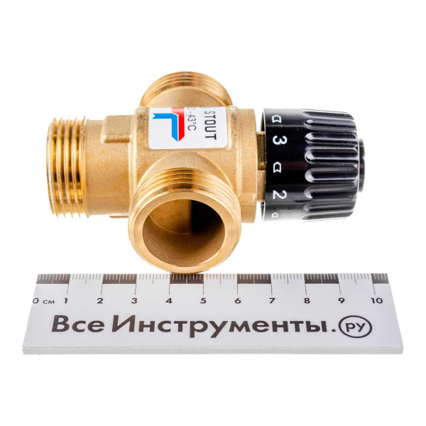 Клапан термостатический смесительный Stout 1"НР 20-43°С (SVM-0120-164325) Клапан термостатический смесительный Stout 1"НР 20-43°С (SVM-0120-164325)