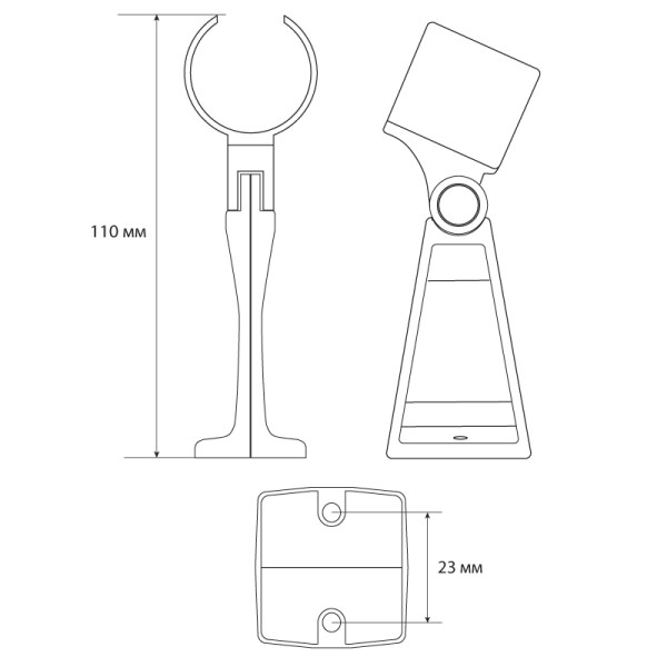 Кронштейн для душа Melodia хром (MKP20508P) Кронштейн для душа Melodia хром (MKP20508P)