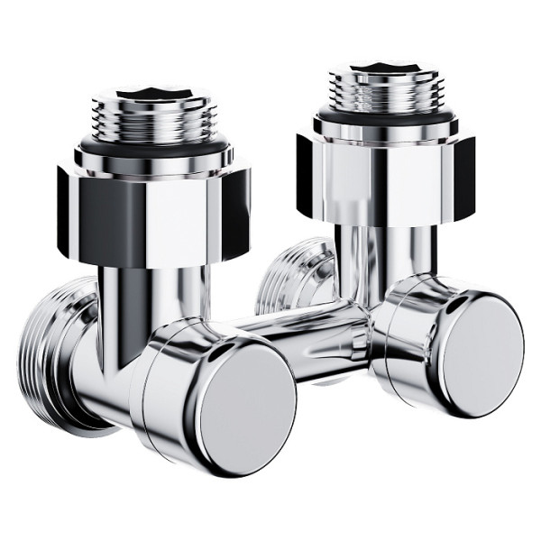 Фитинг двойной угловой со встроенным шаровым краном Royal Thermo Design угловой 1/2"х3/4"EK (хром) (RANDU11234CH) Фитинг двойной угловой со встроенным шаровым краном Royal Thermo Design угловой 1/2"х3/4"EK (хром) (RANDU11234CH)