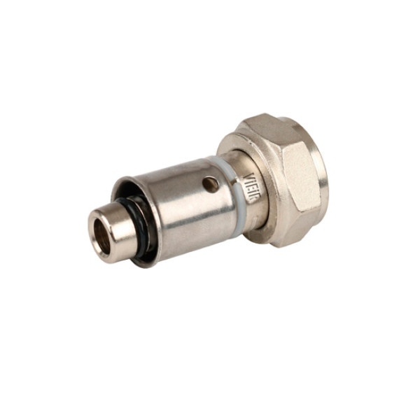 Соединение прямое 16*3/4"(18) с накидной гайкой Vieir (пресс, multi-fit) (VR108-16) Соединение прямое 16*3/4"(18) с накидной гайкой Vieir (пресс, multi-fit) (VR108-16)