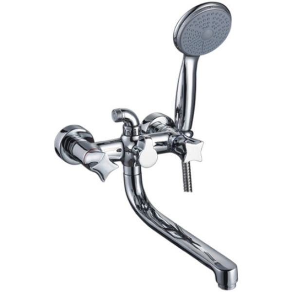 Смеситель для ванны и душа Ledeme с душевым гарнитуром (L2587)