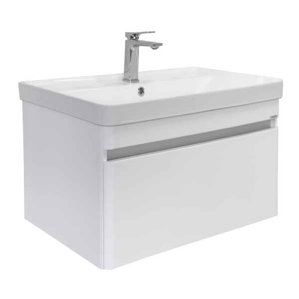 Тумба подвесная Comforty Осло 810x460x475 бетон светлый матовый с раковиной (00-00019144)