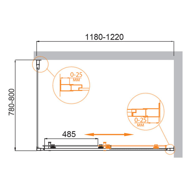 Душевой уголок Cezares Molveno 120x80x195 стекло прозрачное, профиль хром (MOLVENO-AH-11-120/80-C-Cr-IV) Душевой уголок Cezares Molveno 120x80x195 стекло прозрачное, профиль хром (MOLVENO-AH-11-120/80-C-Cr-IV)