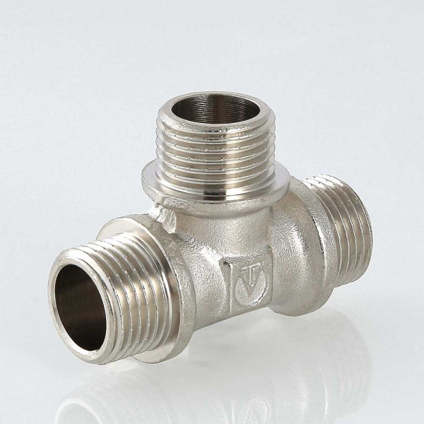 Тройник 3/4" ННН Valtec (никель) (VTr.131.N.0005)