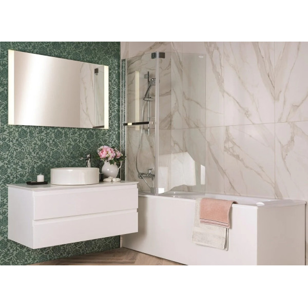 Тумба Jacob Delafon Madeleine 103 со столешницей и подсветкой, белый матовый (EB2084-J51)