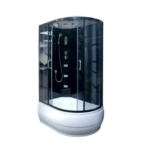 Душевая кабина Niagara с гидромассажем 800*1150*2170 стекло тонированное, задние стенки стекло черное, профиль черный (NG-214N L) Душевая кабина Niagara с гидромассажем 800*1150*2170 стекло тонированное, задние стенки стекло черное, профиль черный (NG-214N L)