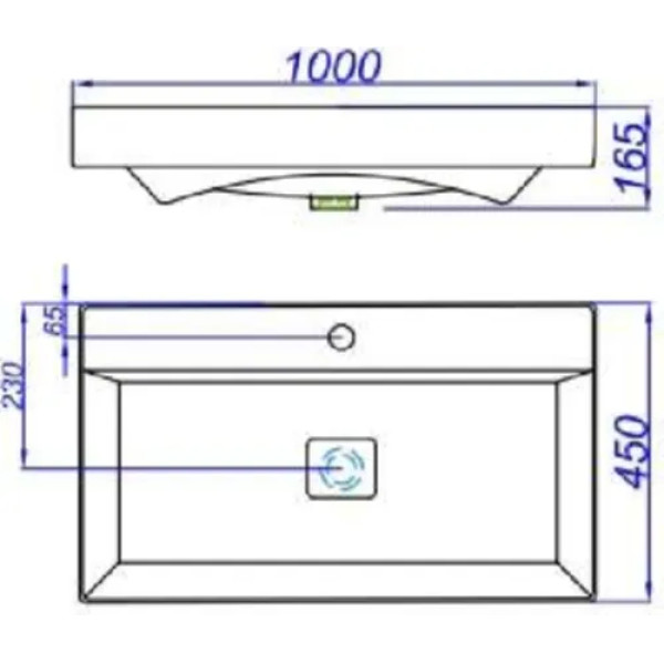 Раковина мебельная Kirovit Вилис 1000x165x450 белая (4610119205164) Раковина мебельная Kirovit Вилис 1000x165x450 белая (4610119205164)