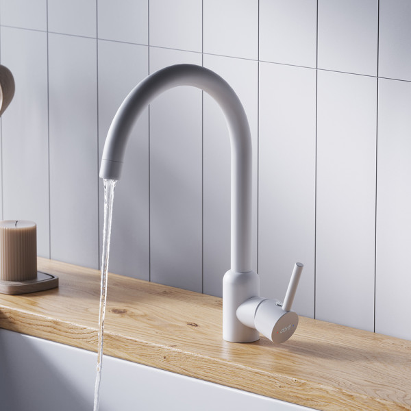 Смеситель для кухни Dorff Logic белый (D3007033) Смеситель для кухни Dorff Logic белый (D3007033)